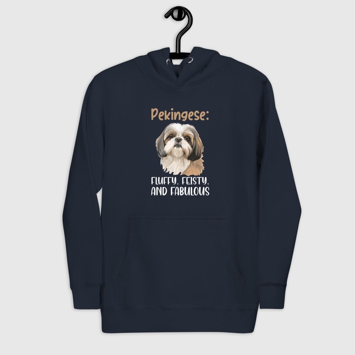 Fluffy Pekingese Woman Hoodie - Funny Nikko