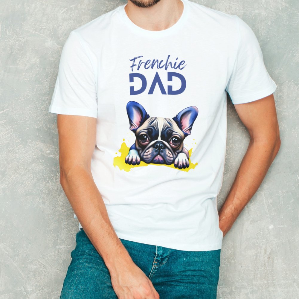 Frenchie Dad Tee - Funny Nikko