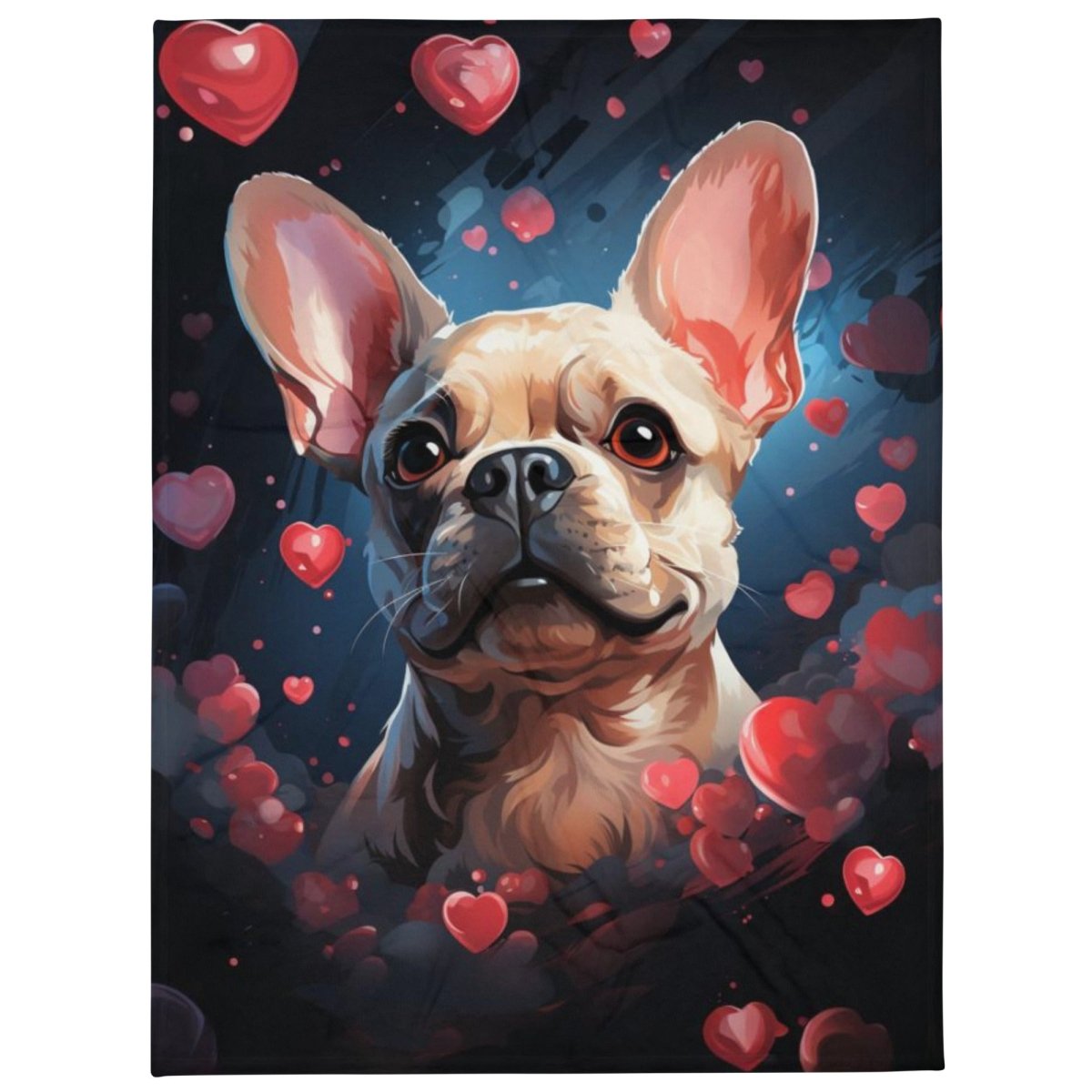 Frenchie Full of Love Throw Blanket - Funny Nikko