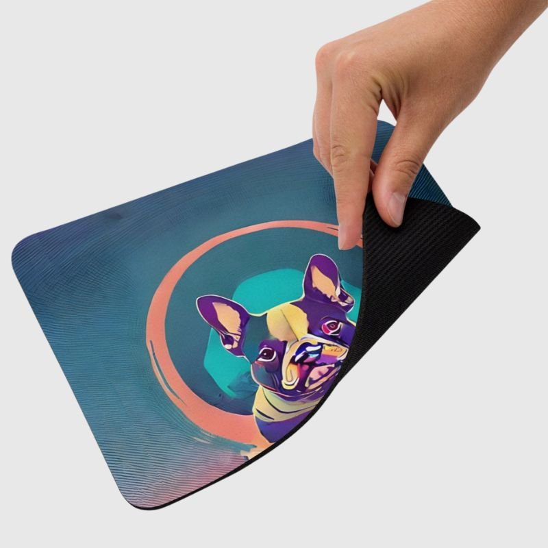 Frenchie in Space Mouse Pad - Funny Nikko