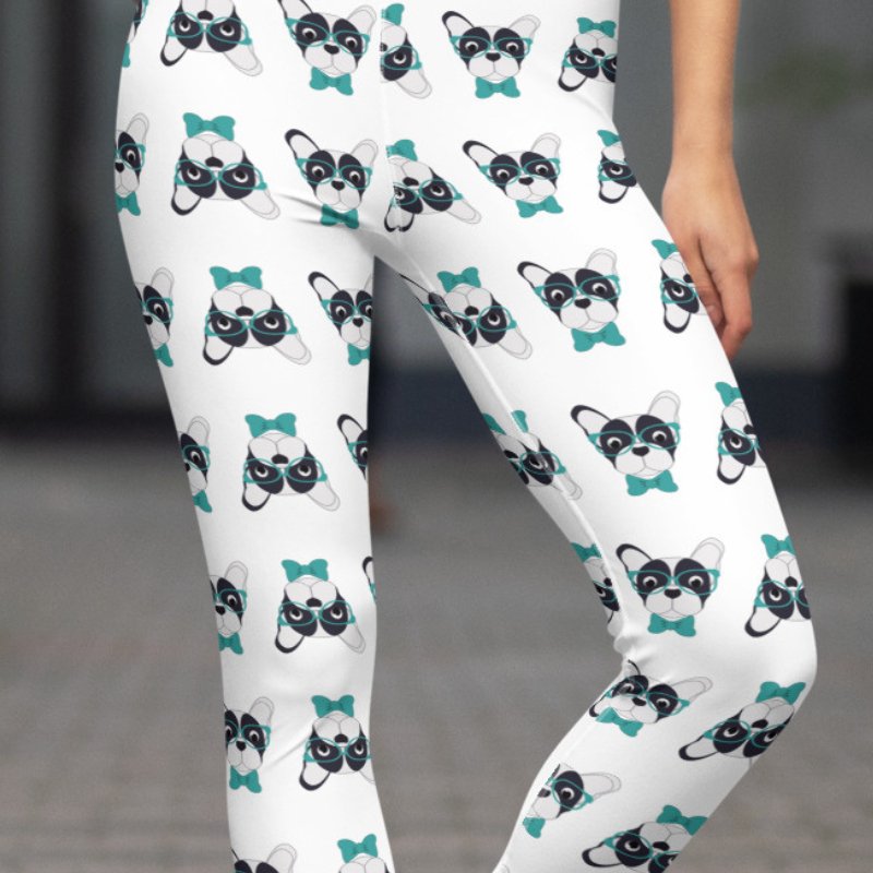 Frenchie Yoga Leggings - Funny Nikko