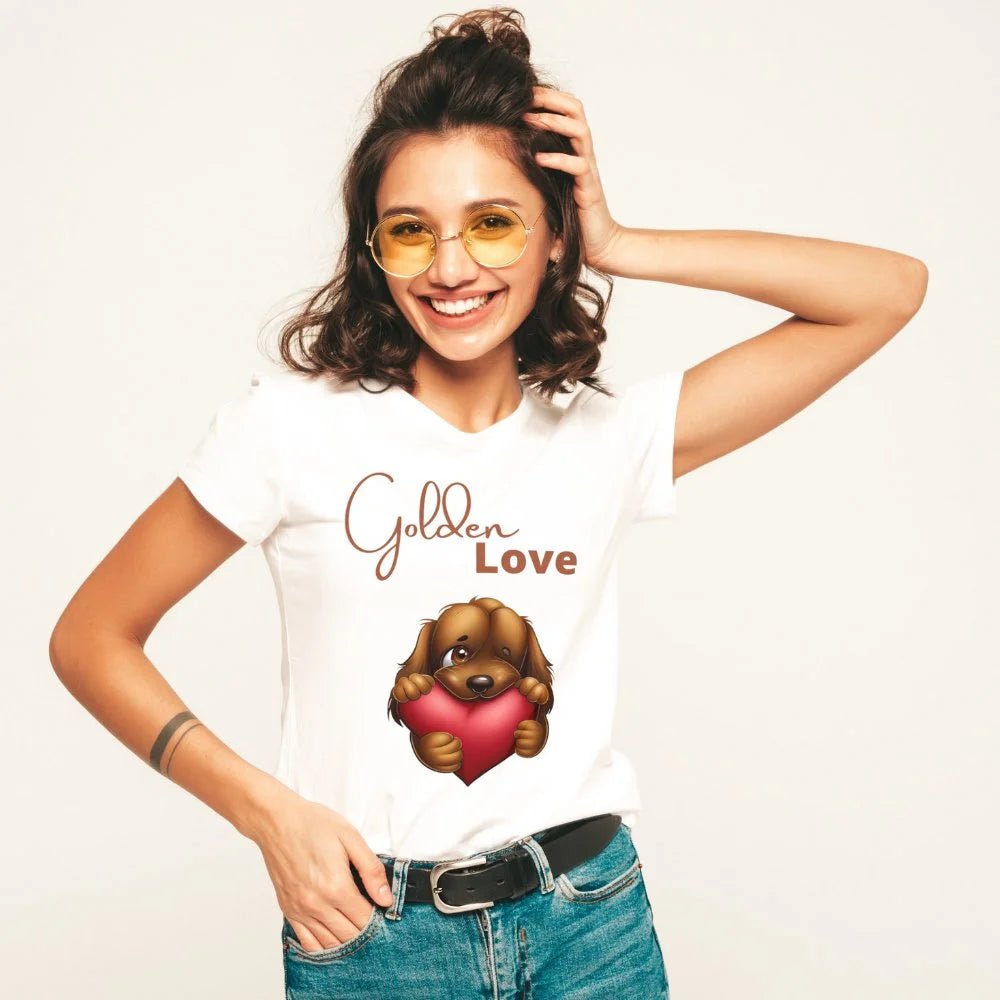 Golden Love Staple T-Shirt - Funny Nikko