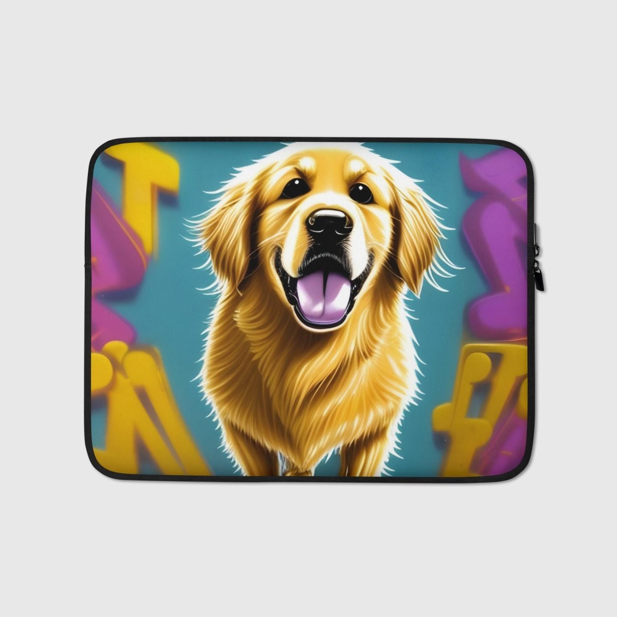 Golden Retriever Laptop Sleeve - Funny Nikko