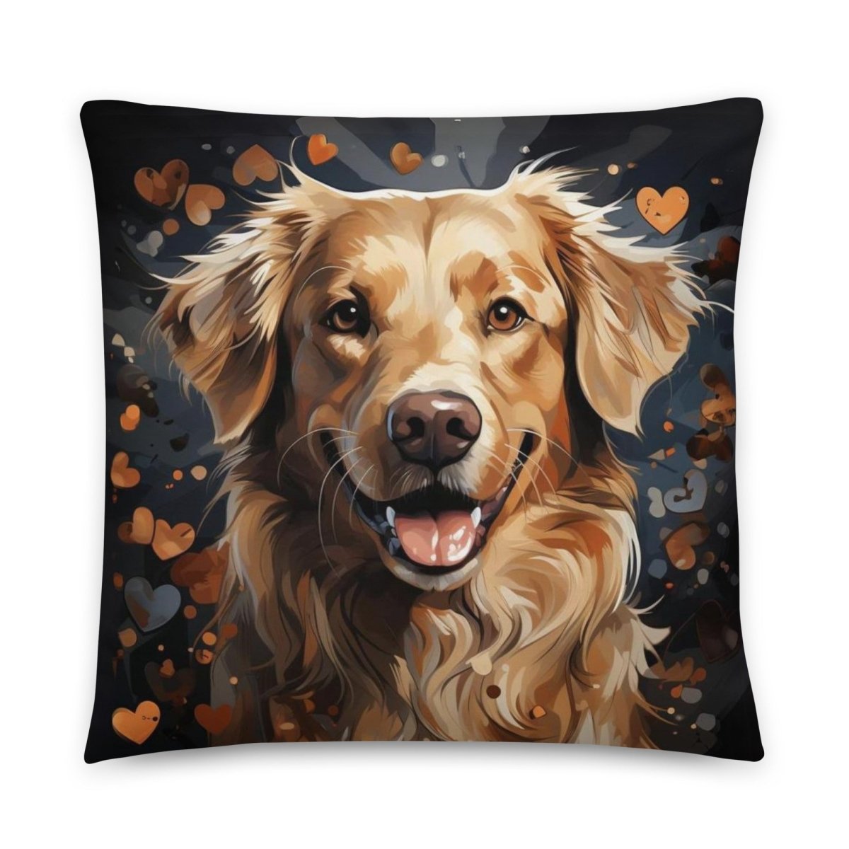 Golden Retriever Love Throw Pillow - Funny Nikko