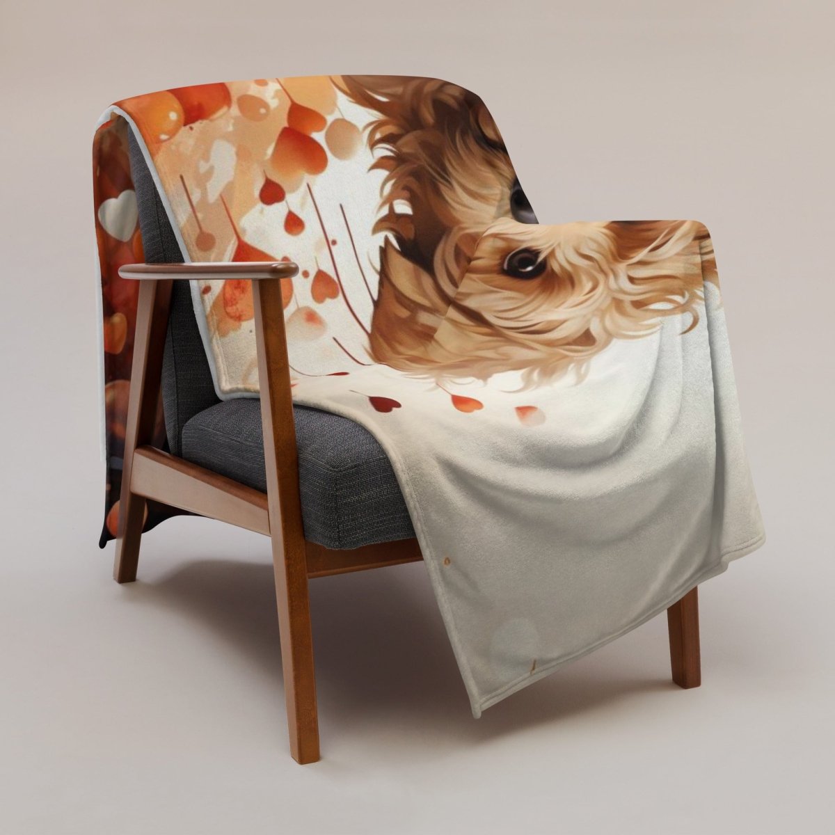 Goldendoodle Puppy Love Throw Blanket - Funny Nikko