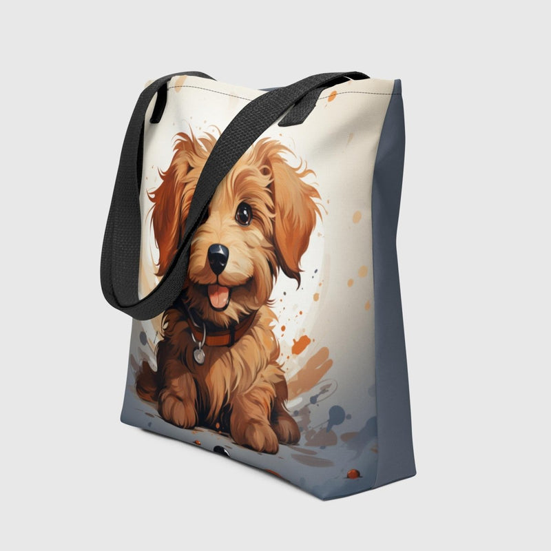 Goldendoodle Puppy Tote Bag - Funny Nikko