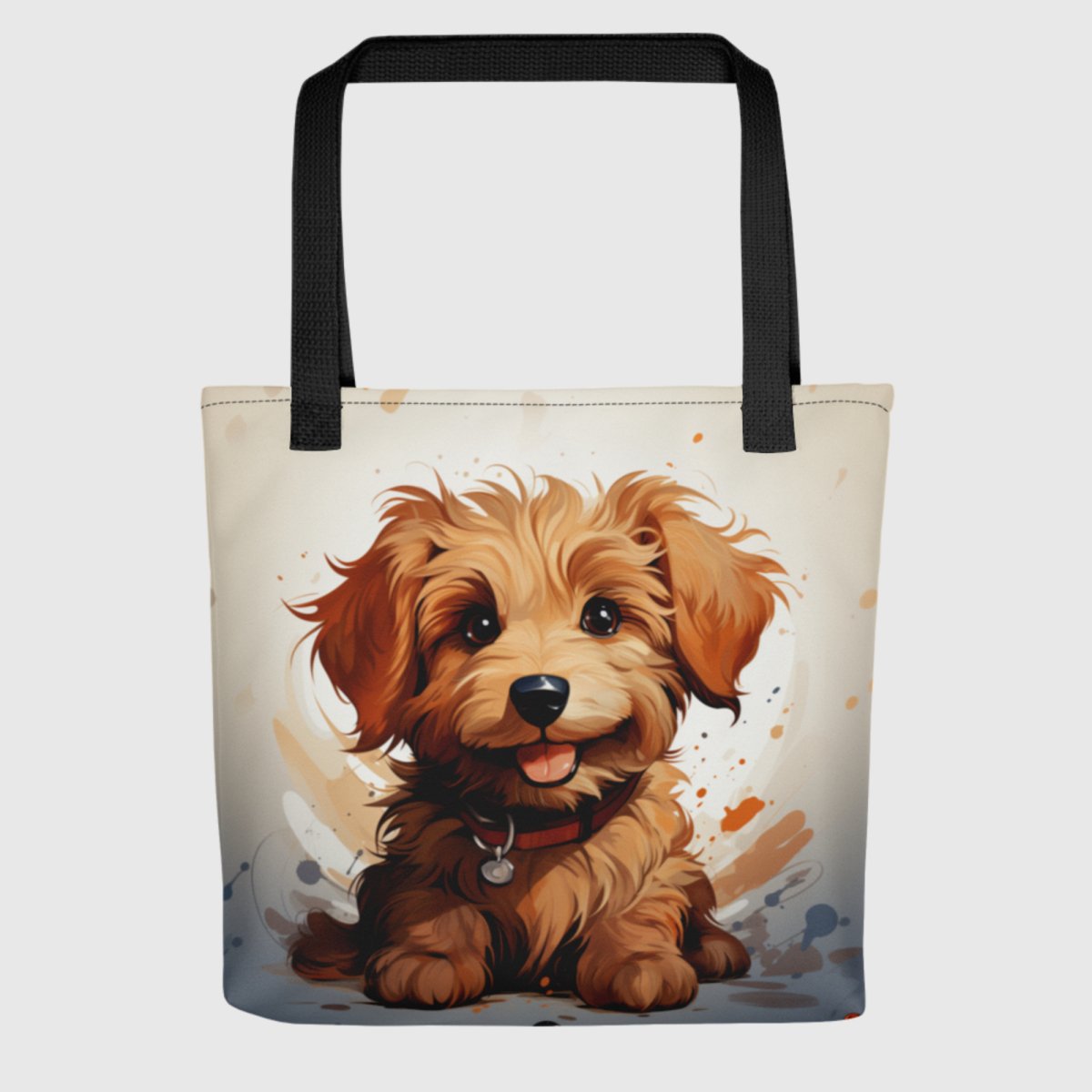 Goldendoodle Puppy Tote Bag - Funny Nikko