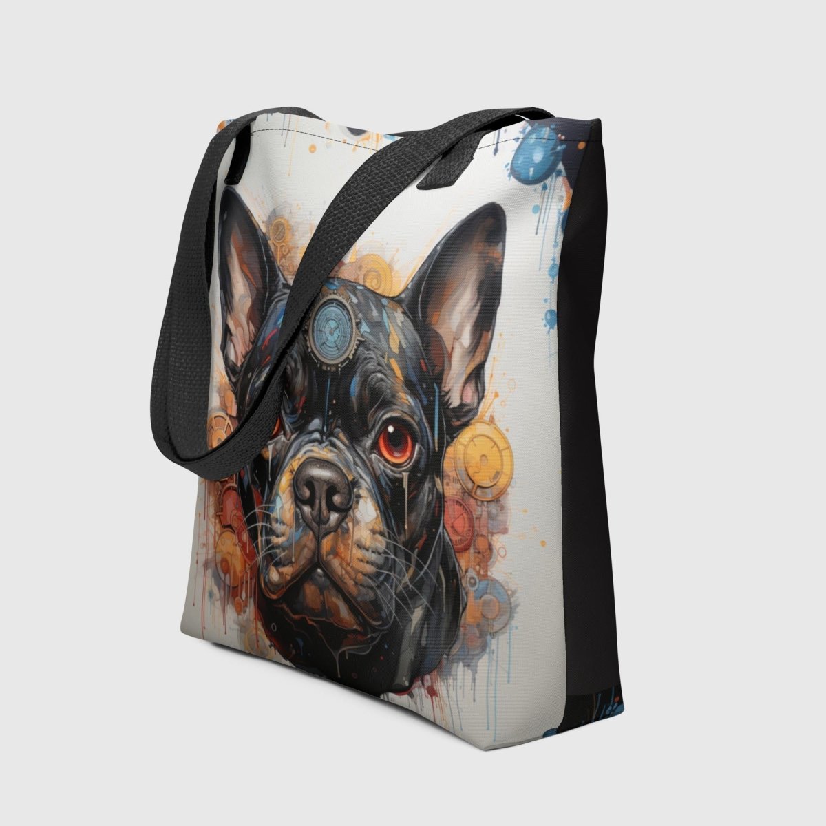 Graffiti Frenchie Tote Bag - Funny Nikko