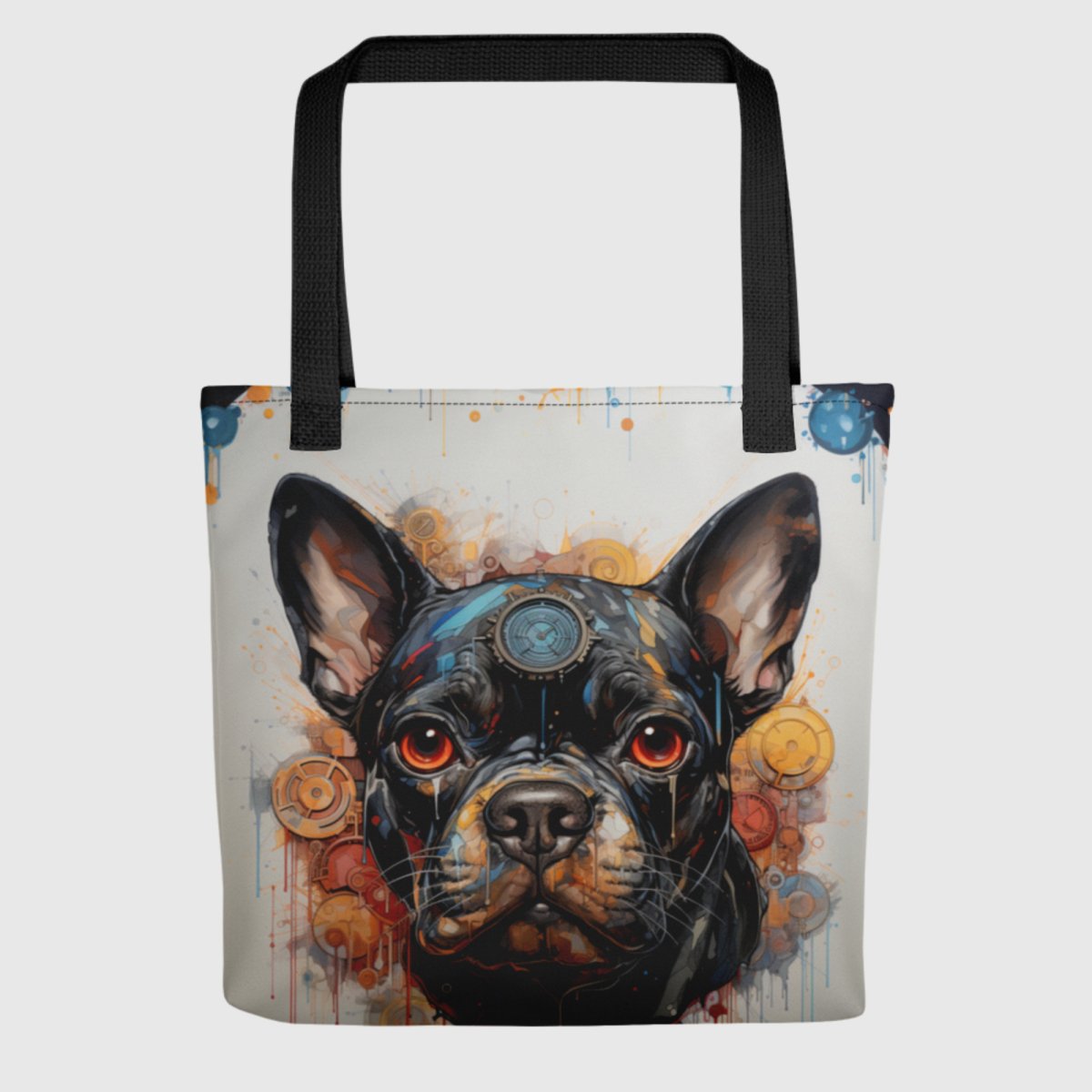 Graffiti Frenchie Tote Bag - Funny Nikko