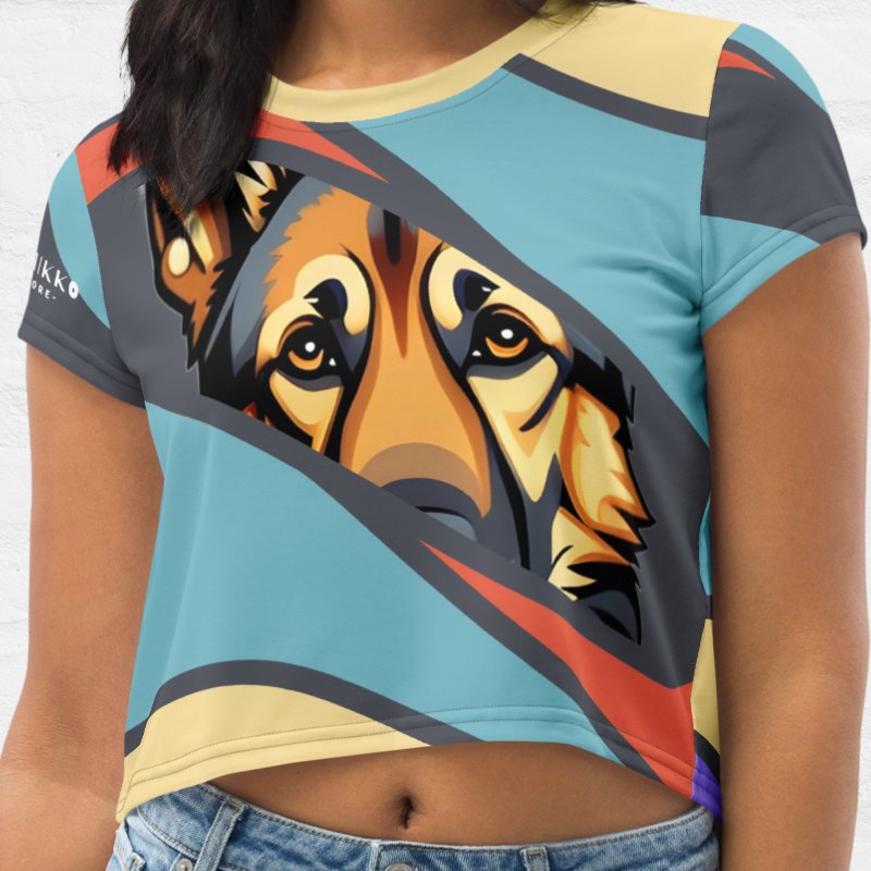 GSD Eyes Crop Top - Funny Nikko