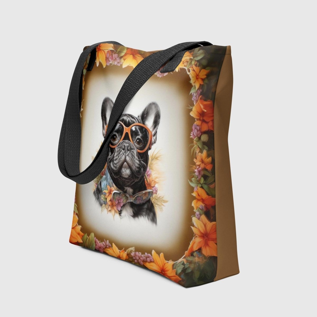 Hawaiian Frenchie Tote Bag - Funny Nikko