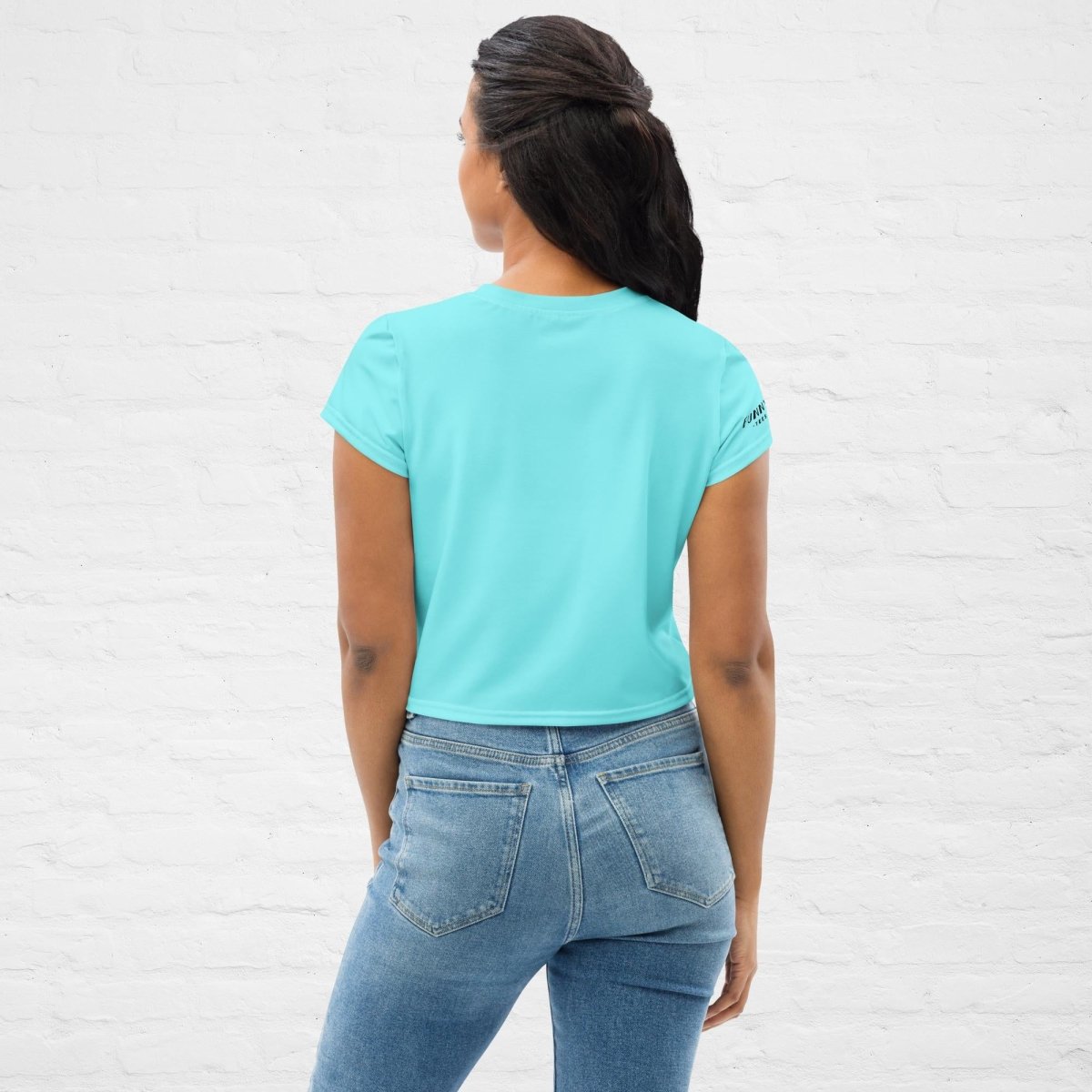 Lab in Turquoise Crop Top - Funny Nikko