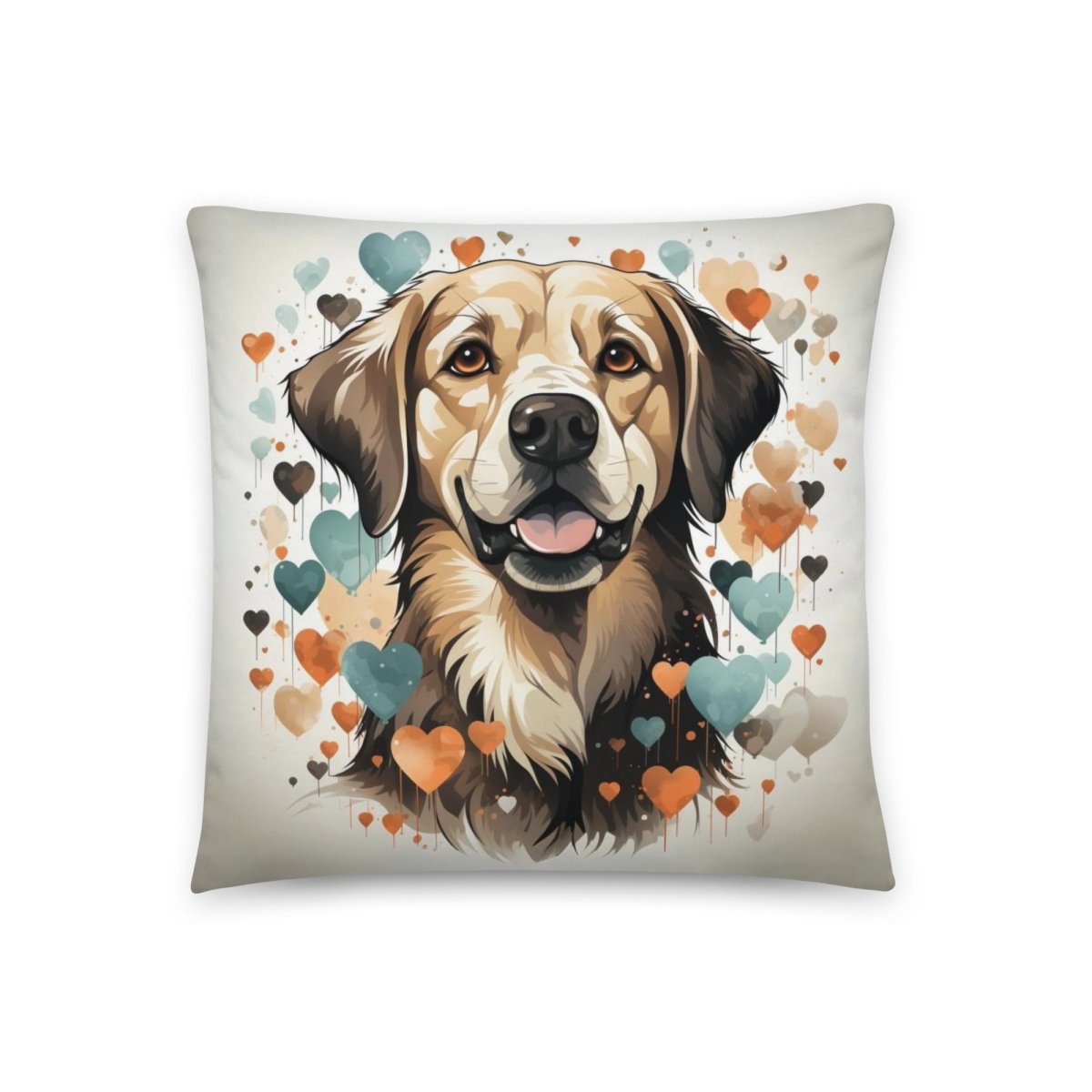 Labrador Love Portrait Throw Pillow - Funny Nikko