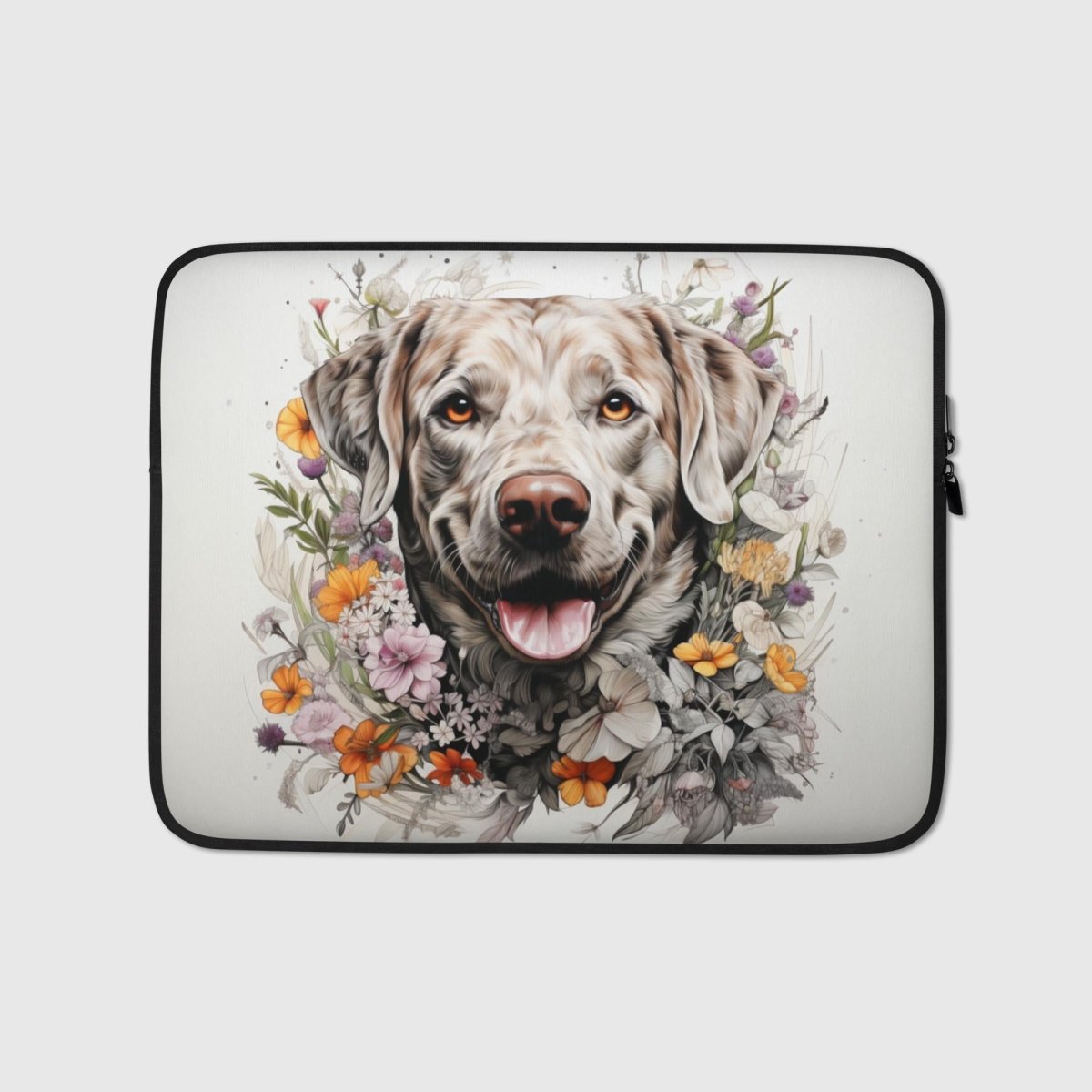 Labrador Sketch Laptop Sleeve - Funny Nikko