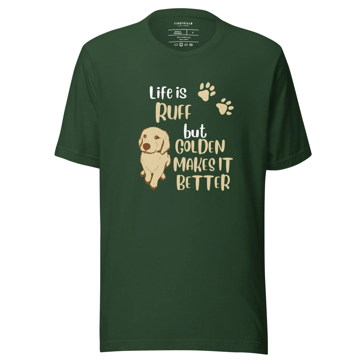 Life is Ruff Staple T-Shirt - Funny Nikko