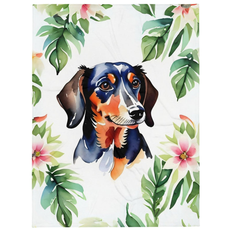 Majestic Dachshund Throw Blanket - Funny Nikko