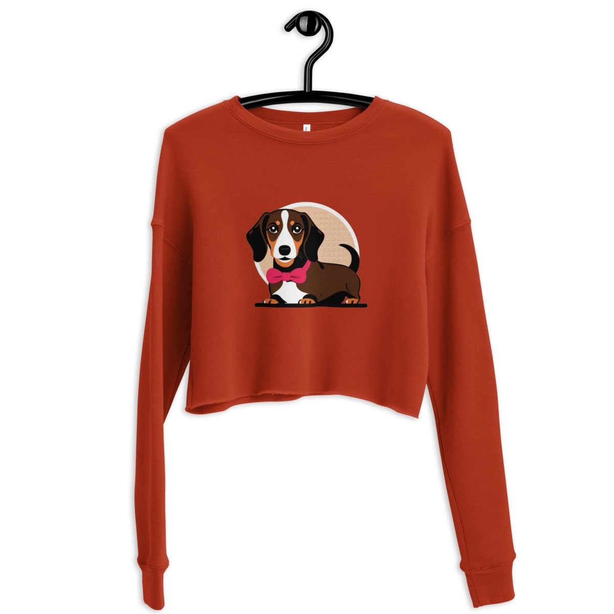 Mr. Dachshund Crop Sweatshirt - Funny Nikko