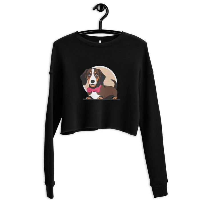 Mr. Dachshund Crop Sweatshirt - Funny Nikko