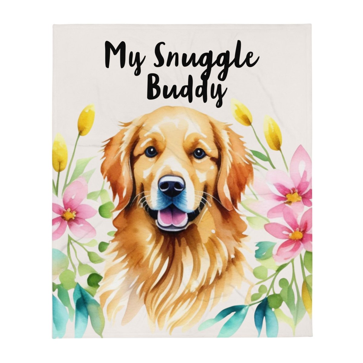 My Snuggle Buddy Golden Throw Blanket - Funny Nikko