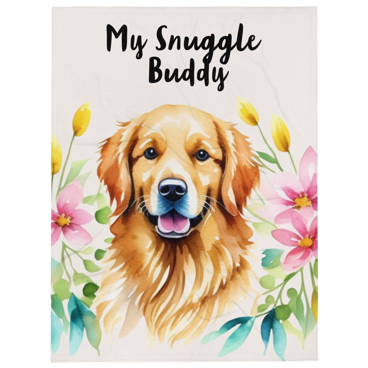 My Snuggle Buddy Golden Throw Blanket - Funny Nikko