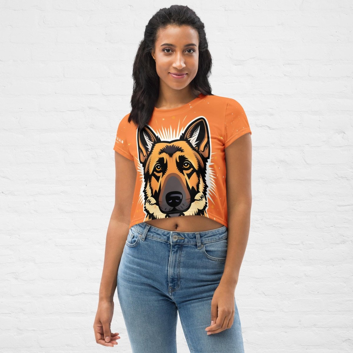 Orange GSD Crop Top - Funny Nikko