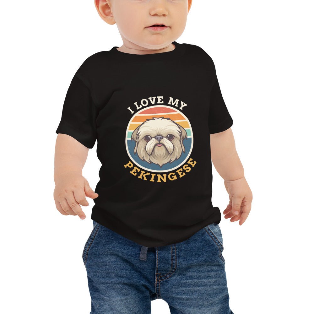 Pekingese Love Baby Tee - Funny Nikko