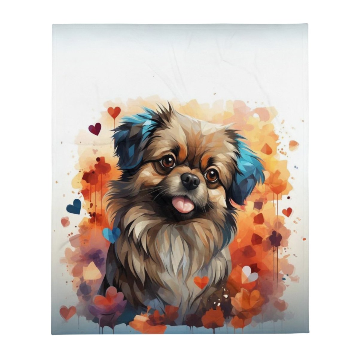 Pekingese Love Throw Blanket - Funny Nikko