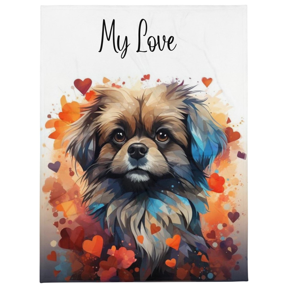 Pekingese My Love Throw Blanket - Funny Nikko