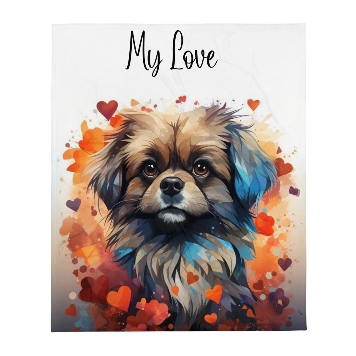 Pekingese My Love Throw Blanket - Funny Nikko