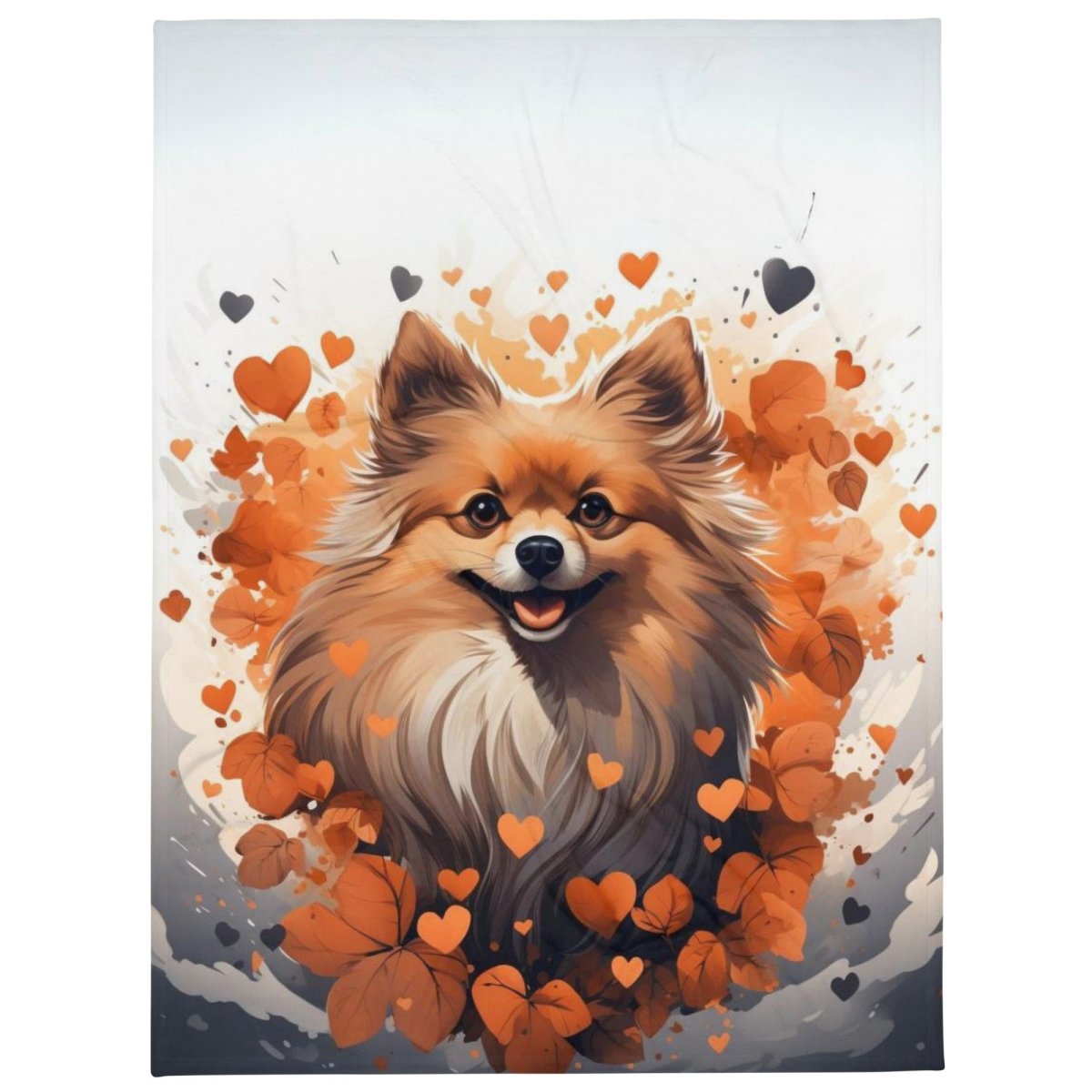 Pomeranian Love Throw Blanket - Funny Nikko