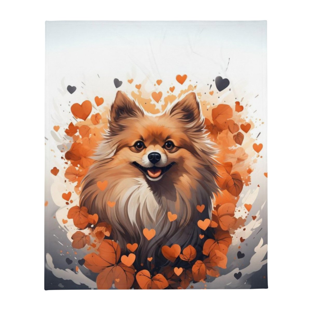 Pomeranian Love Throw Blanket - Funny Nikko