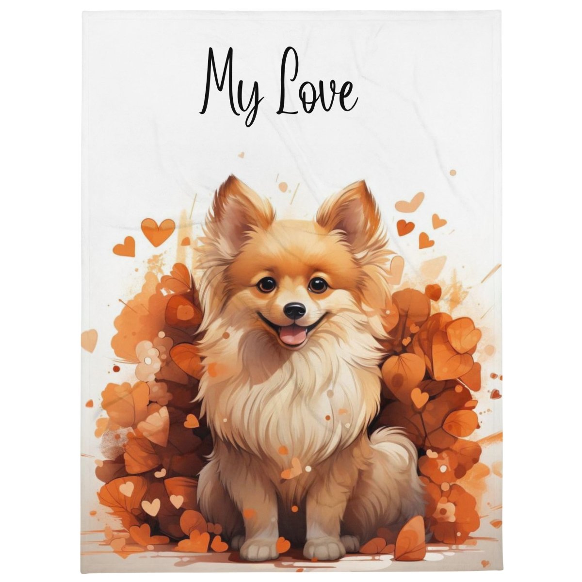 Pomeranian My Love Throw Blanket - Funny Nikko