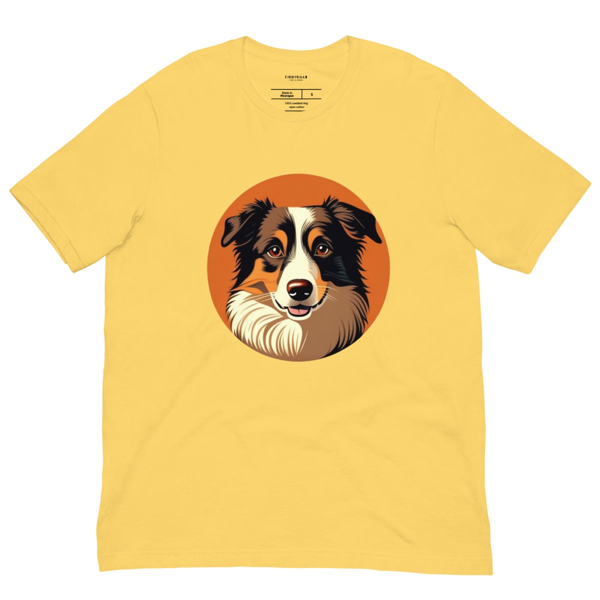 Retro Border Collie - Unisex Tee - Funny Nikko