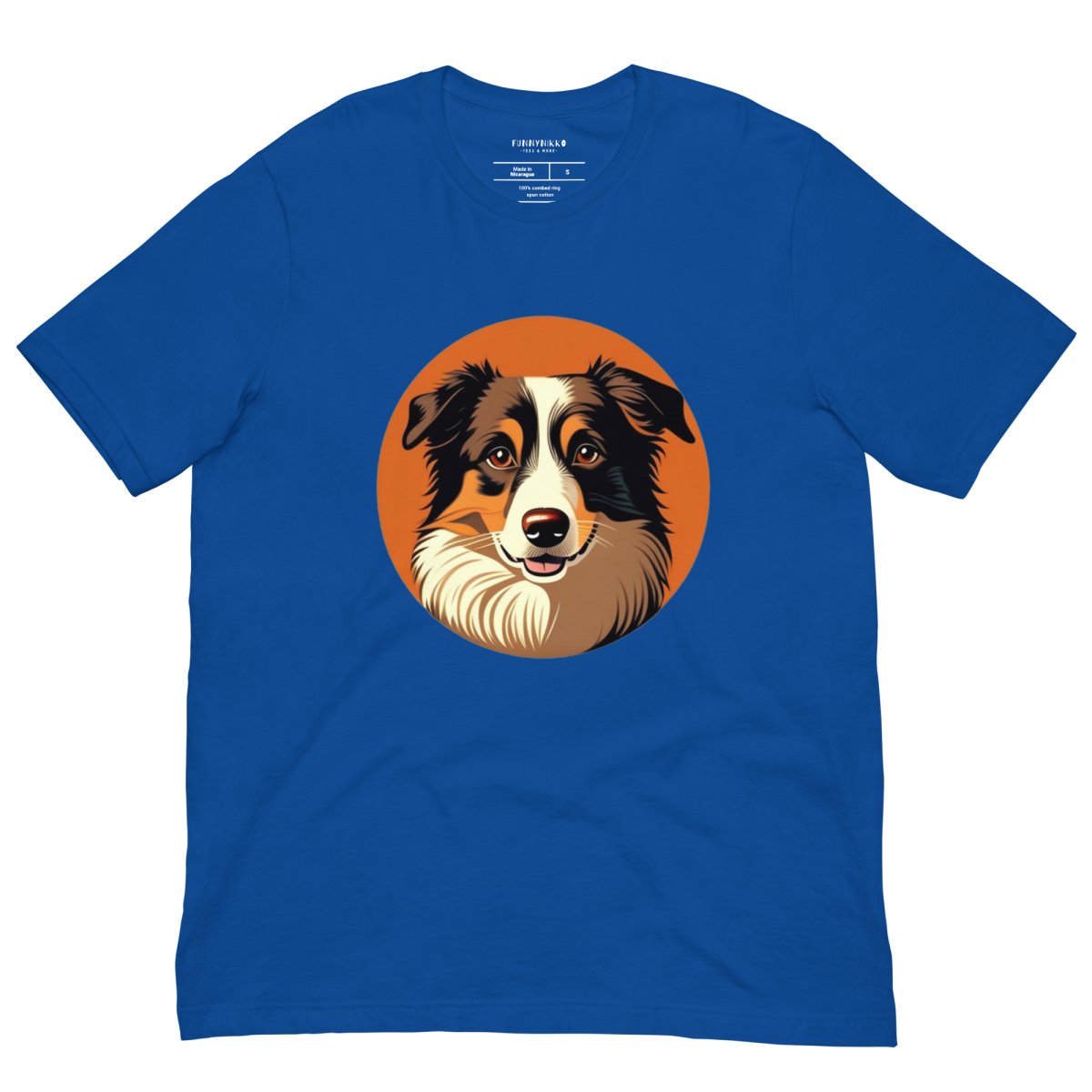 Retro Border Collie - Unisex Tee - Funny Nikko