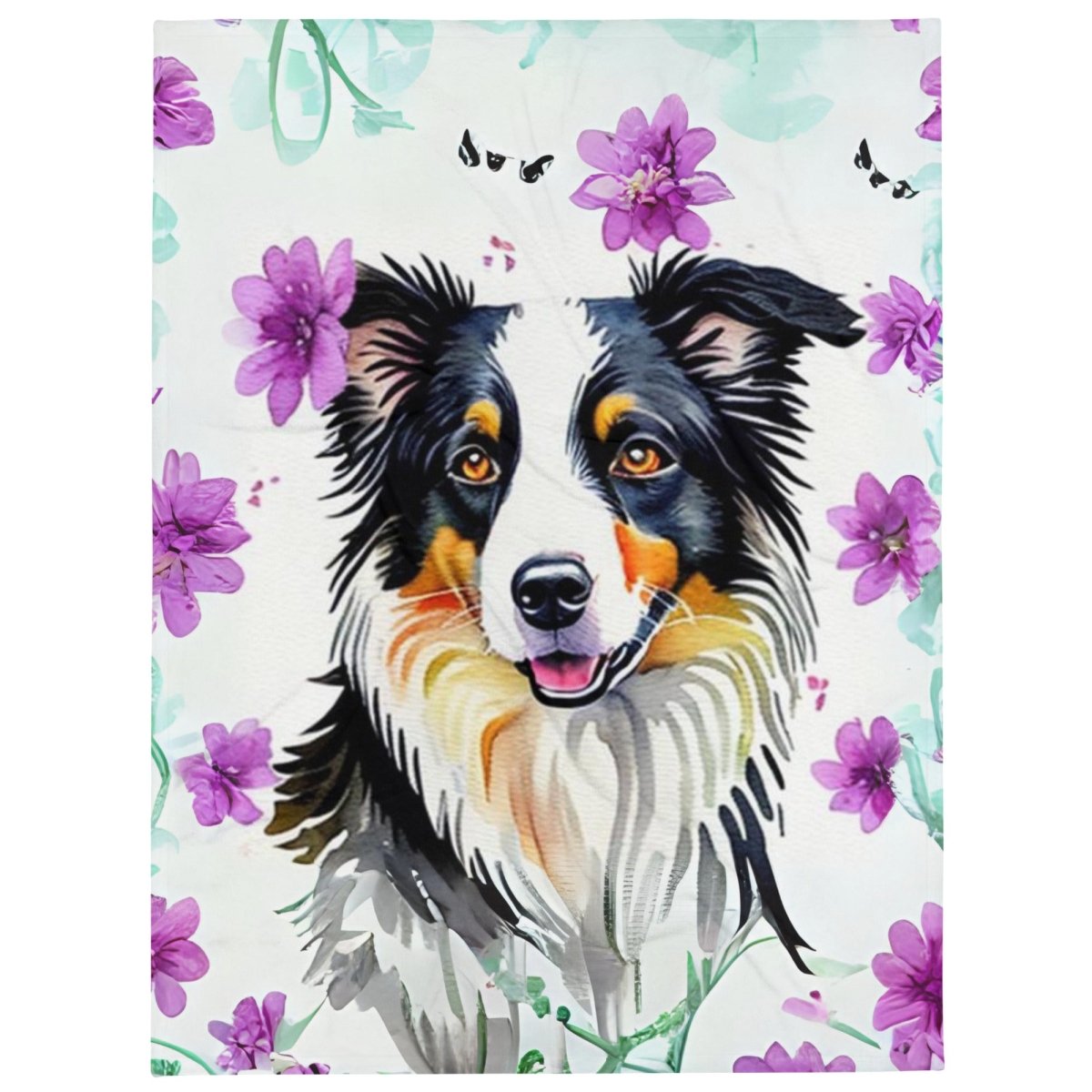 Romantic Border Collie Blanket - Funny Nikko