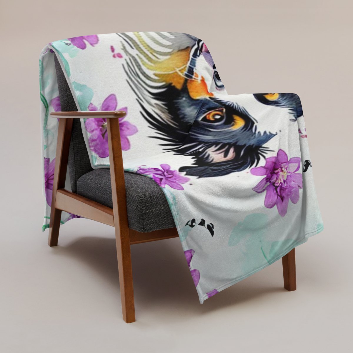 Romantic Border Collie Blanket - Funny Nikko