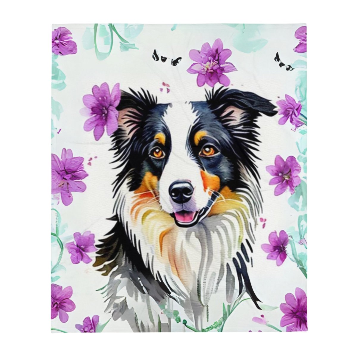 Romantic Border Collie Blanket - Funny Nikko