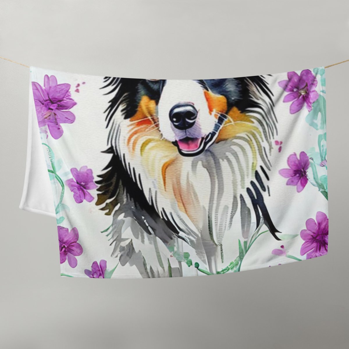 Romantic Border Collie Blanket - Funny Nikko