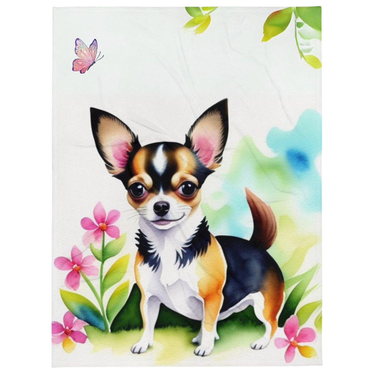 Romantic Chihuahua Throw Blanket - Funny Nikko