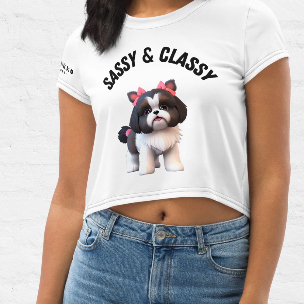 Sassy & classy Crop Top - Funny Nikko