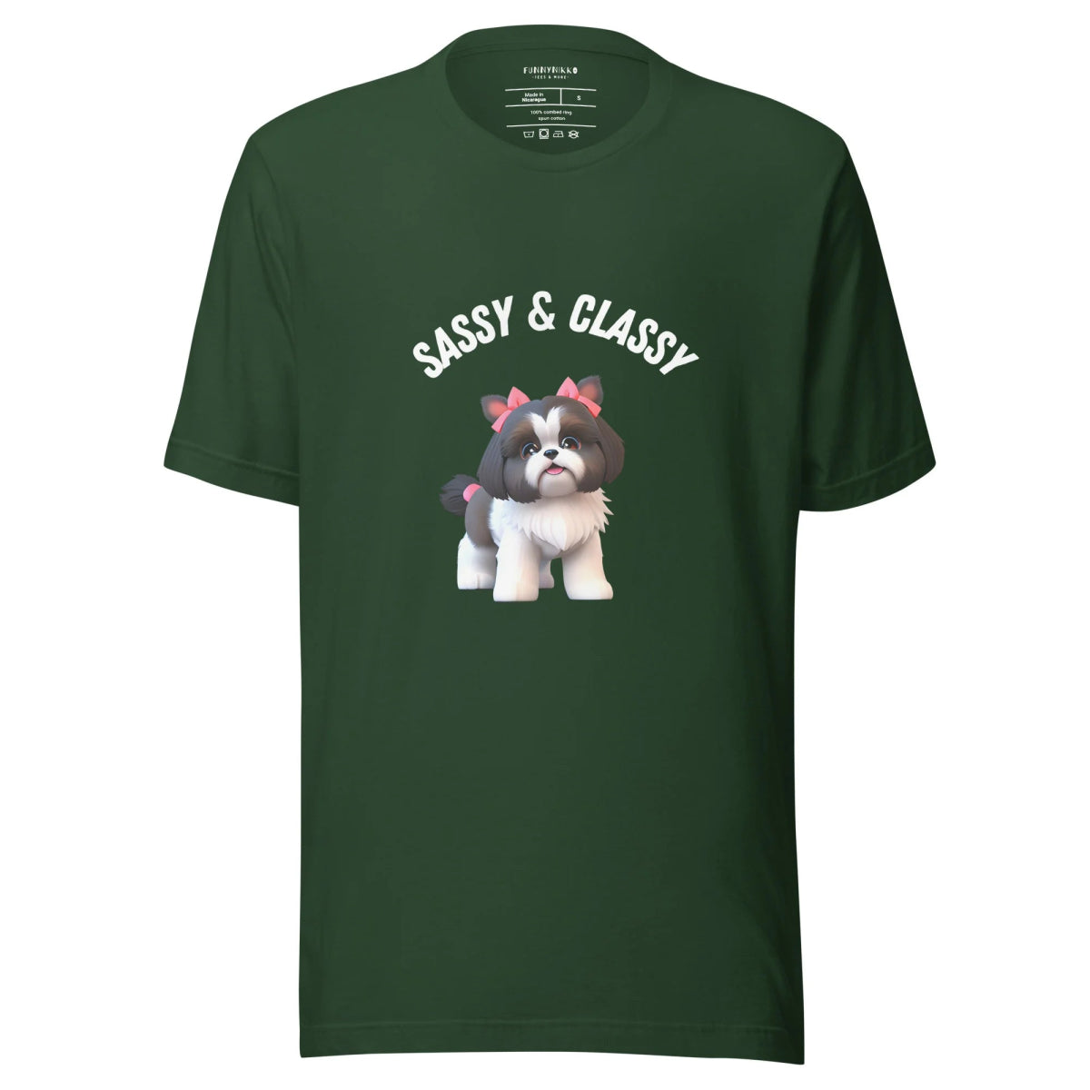 Sassy & Classy Shih Tzu Staple T-Shirt - Funny Nikko