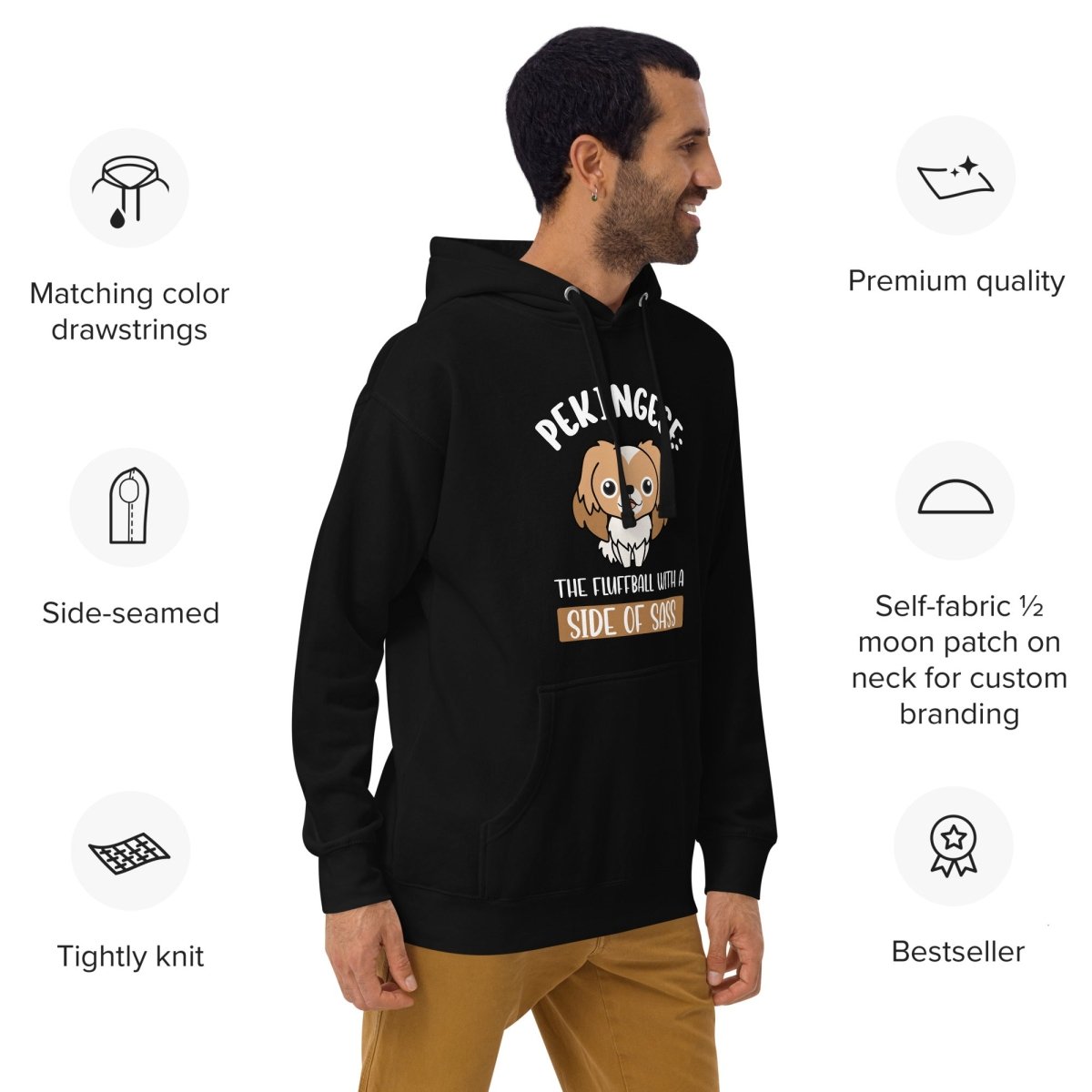 Sassy Pekingese Hoodie - Funny Nikko