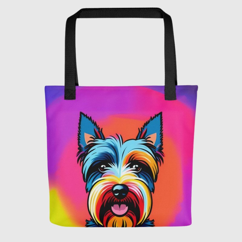 Scottie Purple Tote Bag - Funny Nikko