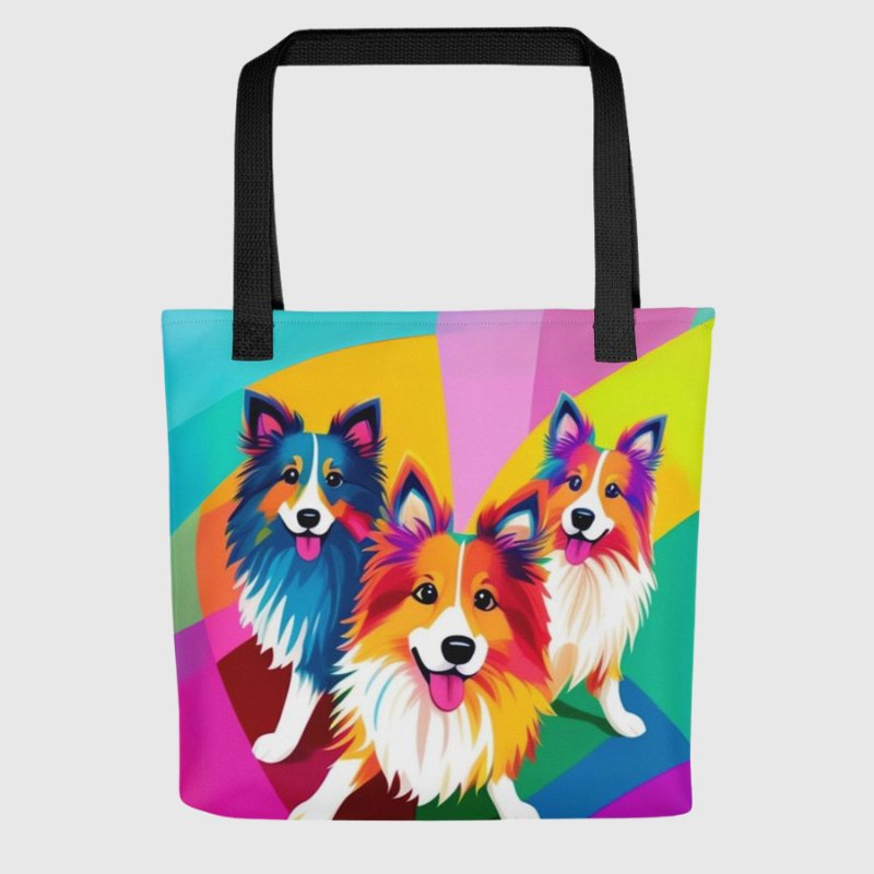 Sheltie Party Tote Bag - Funny Nikko