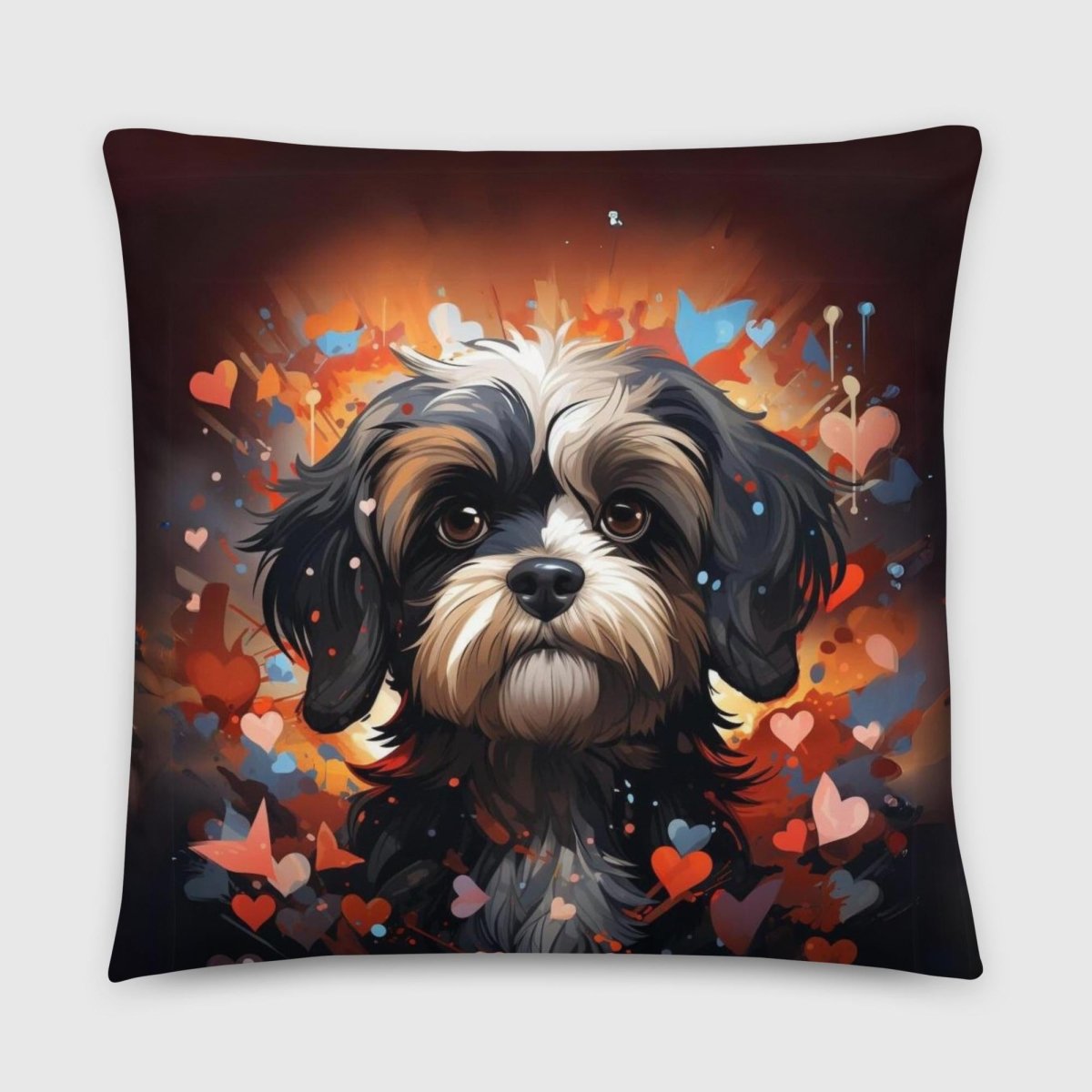 Shih Tzu Love n Butterflies Throw Pillow - Funny Nikko