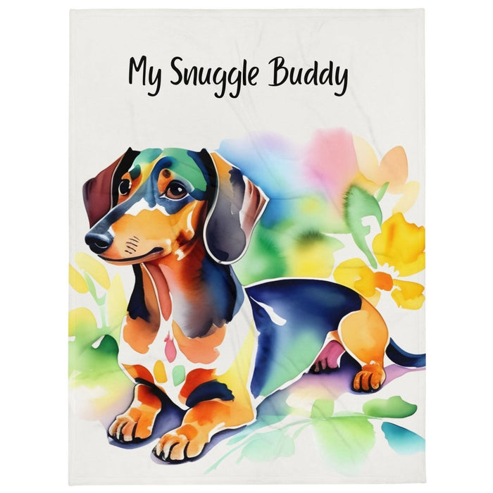 Snuggle Buddy Doxie Throw Blanket - Funny Nikko