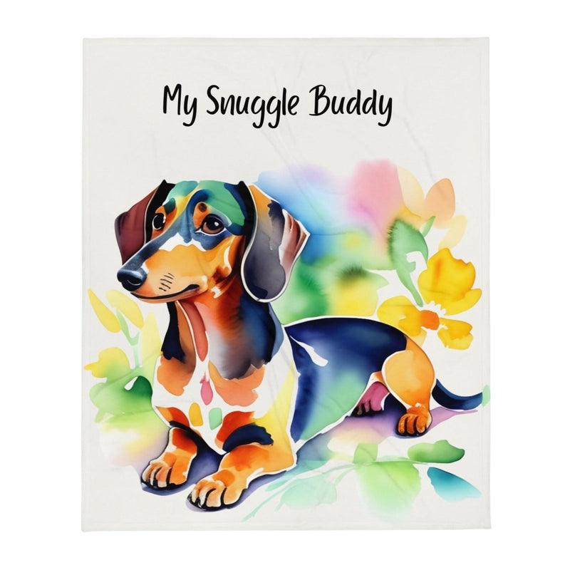 Snuggle Buddy Doxie Throw Blanket - Funny Nikko