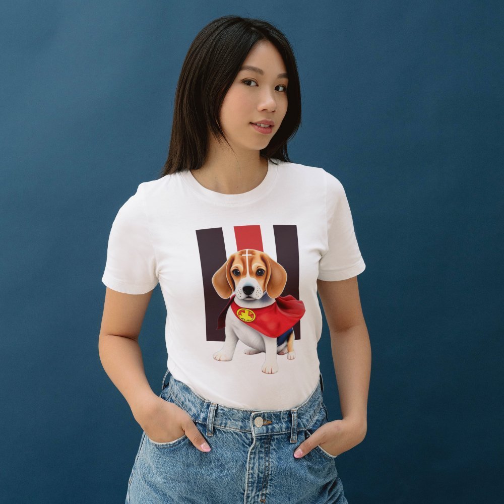 Super Beagle Staple T-Shirt - Funny Nikko