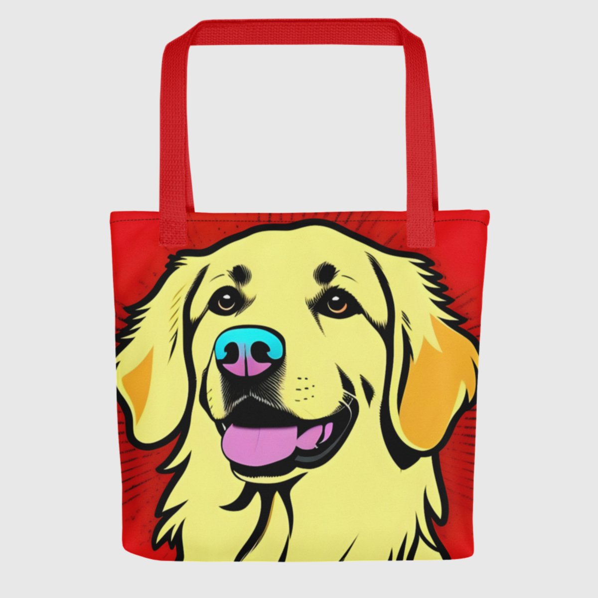 Super Lab Teal Nose Tote Bag - Funny Nikko