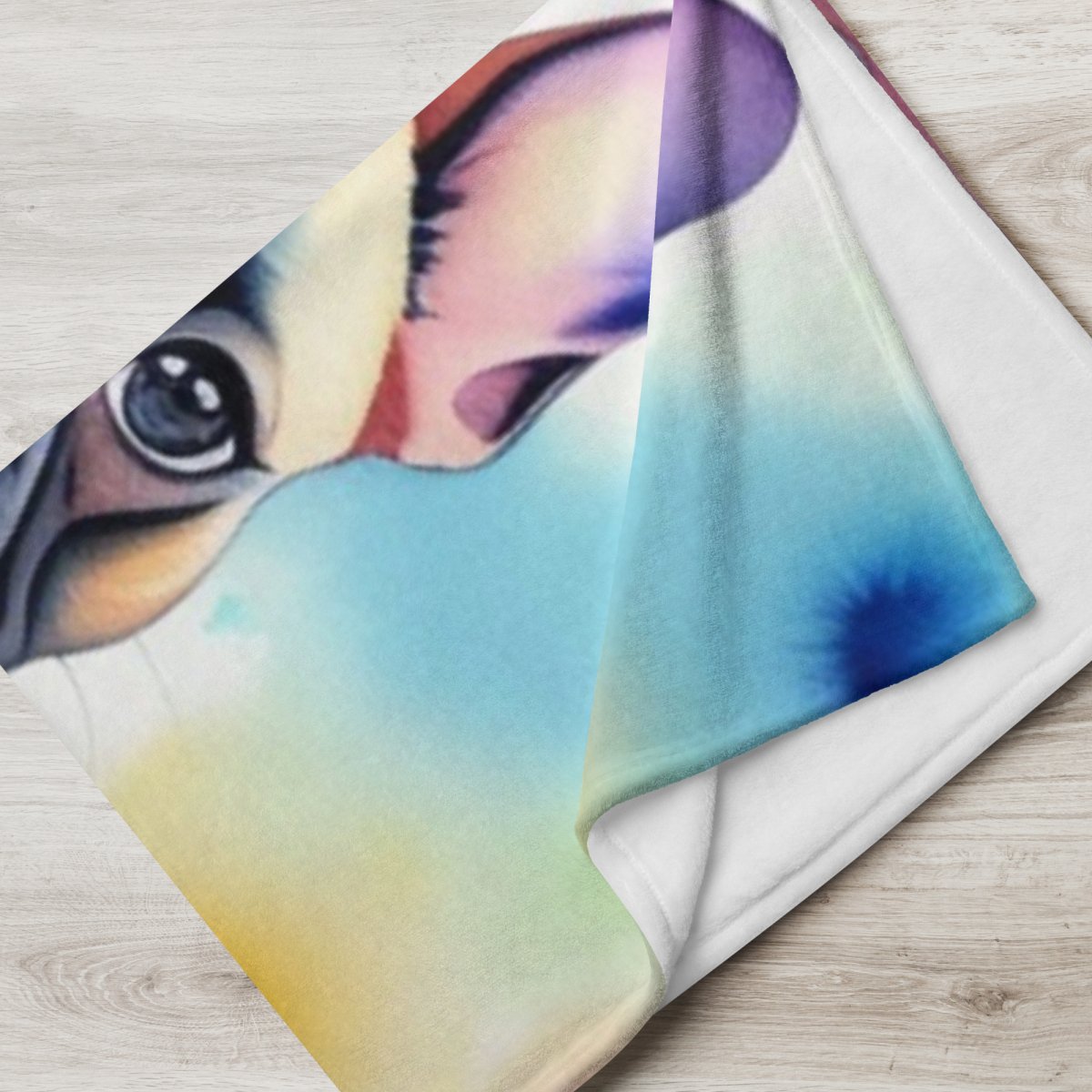 Symmetrical Frenchie Throw Blanket - Funny Nikko